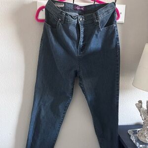 Vintage Gloria Vanderbilt Amanda Dark Blue Jeans 12 Petite